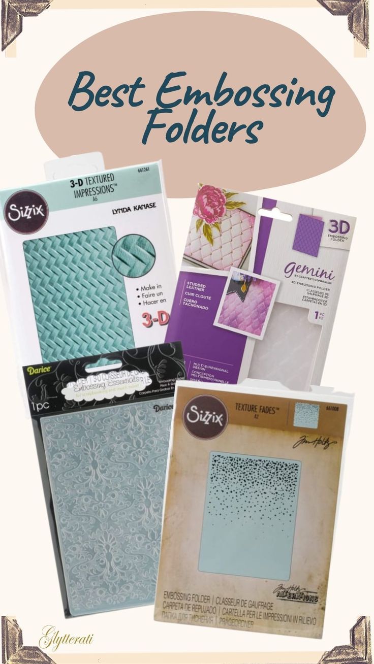 the best embossing folders for crafting and scrapping are on sale