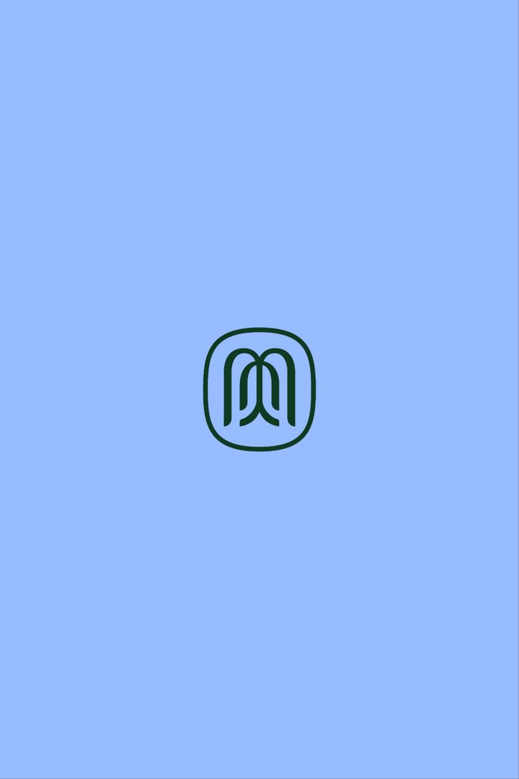 the m logo on a blue background