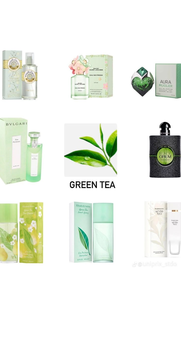 Green Tea Perfume For Women, How To Smell Like Green Tea, Green Tea Perfume, Green Perfume, Green Tea Scent, Tea Perfume, Fragrance Lab, Beauty Hacks Nails, Perfume Bottle Design