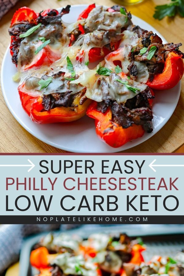 The BEST comfort food recipe to make! This Super Easy Philly Cheesesteak Low Carb Keto Recipe is full of delicious tender beef that’s flavored with sauteed onions and garlic. Topped with melted cheese in bell peppers perfect for a Christmas dinner idea! Try it now! Low Carb Diet Food List, Best Christmas Dinner Recipes, Cheesesteak Recipe, Appetizer Menu, Easy Lunch Recipes, Christmas Food Dinner, Best Comfort Food, Philly Cheese Steak, Low Carb Keto Recipes