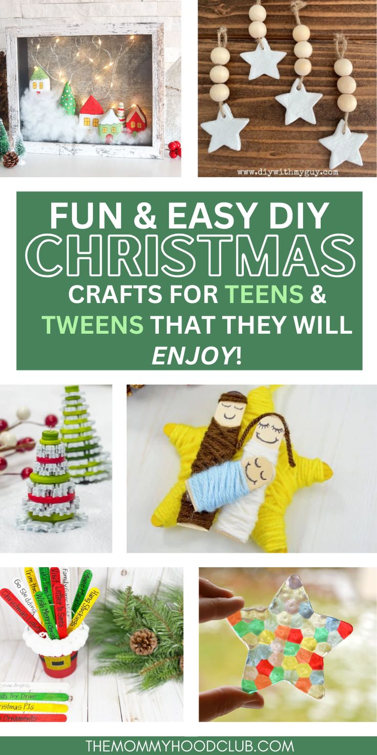 christmas crafts for kids and adults to make with the help of their own handmade ornaments