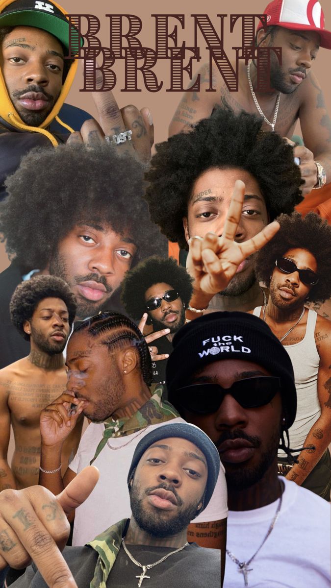 a collage of black men with different facial expressions and tattoos on their faces, including one man pointing at the camera