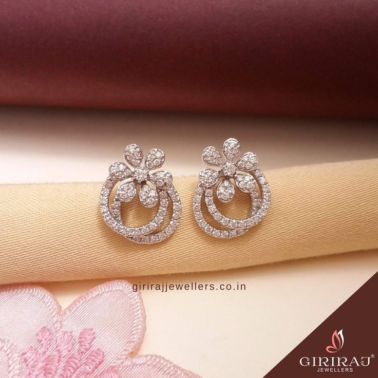 Diamond Studs Earrings Stud Diamond Earrings Design, Small Earrings Studs Diamonds, Unique Diamond Jewellery, Diamond Earrings Indian Daily Wear, Diamond Earrings Studs Indian, Daily Wear Diamond Earrings, Diamond Pendant Sets Unique, Latest Diamond Earrings Design, Diamond Earing Designs Unique