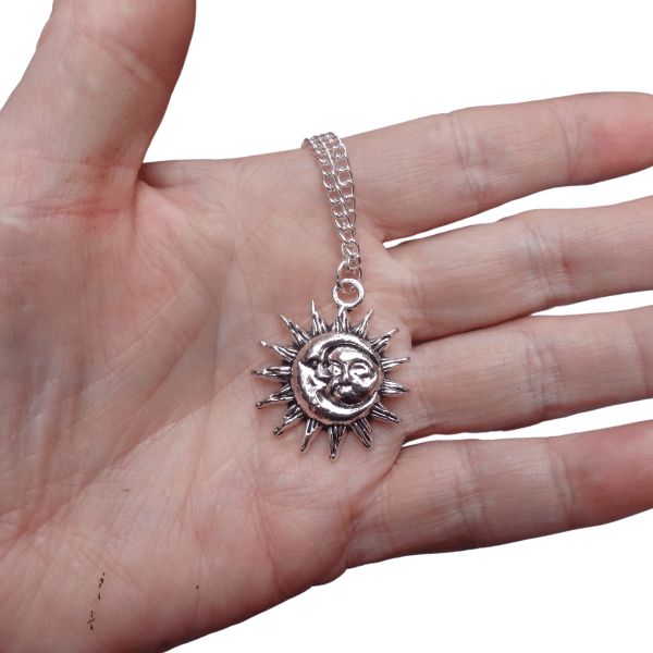 Our Sun Moon Necklace signifies balance, cycles, and eternal beauty. It brings you the harmony of the stars. This beautiful necklace has a lovely charm that combines the classic shapes of the sun and moon in a way that looks great together. Sun Moon Necklace, Sun And Moon Necklace, Leather Charm Bracelets, The Sun And Moon, Lotus Jewelry, Eternal Beauty, Face Necklace, Bohemian Look, Celtic Jewelry