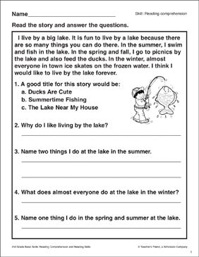 worksheet for reading and writing about the same thing in this book, which is also