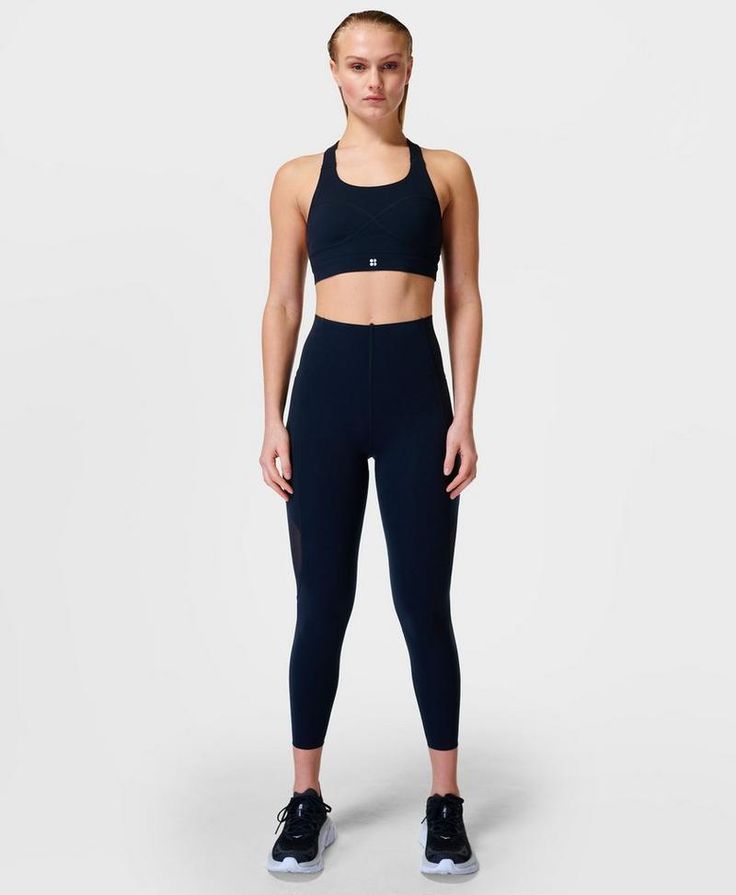 Our bestselling Power Bra with a new and improved fit. Stretchy, sweat-wicking and quick-drying. Flattering new scoop neck and looped back with an adjustable T-bar strap. Medium-impact design engineered for comfort and support with removable pads. Contour infinity seamlines match the detail on the Power UltraSculpt High-Waisted Leggings. For the best fit, we recommend sizing down. Model wears size S and is 178cm/5'10" tall. Style Code: SB8993Colour: Black Fitted Technical Activewear With Built-in Padding, Functional Activewear With Built-in Padding For Sports, Fitted Running Activewear With Built-in Padding, Sporty 4-way Stretch Activewear With Mesh Back, Supportive Activewear With Built-in Padding For Light Sports, Compression Sportswear With Built-in Padding, Recycled Polyester Sports Bra With Built-in Padding For Training, Sports Activewear With Built-in Padding And 4-way Stretch, Functional Activewear With Built-in Padding