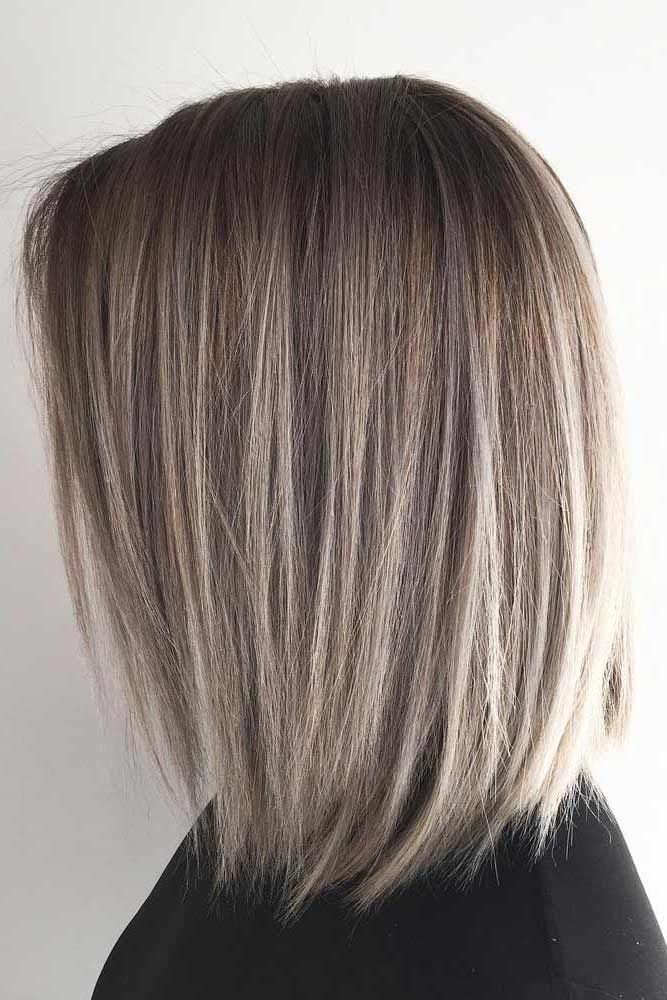 Shoulder length hair is the best you can opt for in case you like to experiment with both style and color. Plus, you can find all the trendiest ideas here! #hairstyle #haircolor #haircuts Straight Bob Haircut, Medium Bob Hairstyles, Long Bob Haircuts, Long Bob Hairstyles, Haircut And Color, Haircut For Thick Hair, Hair Length, Medium Hair Cuts, Long Bob