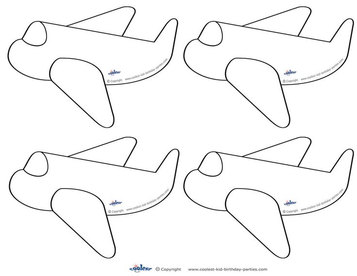 four planes are shown in the shape of an airplane