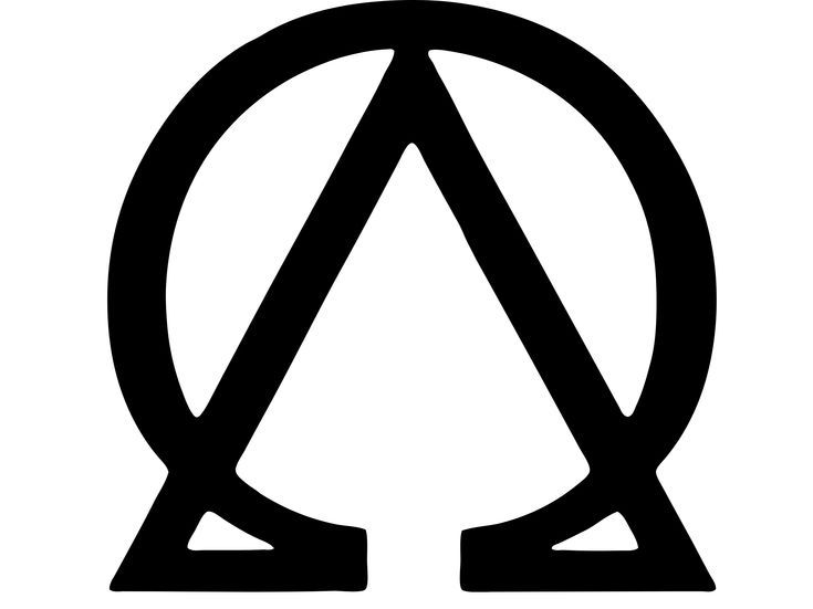 an image of the letter a in black and white