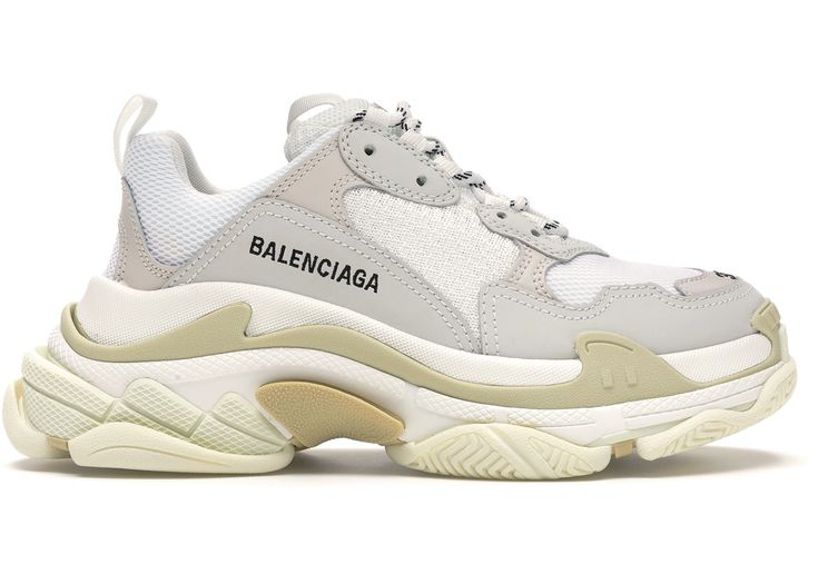 Buy and sell authentic Balenciaga shoes on StockX including the Balenciaga Triple S White (W) and thousands of other sneakers with price data and release dates. Cool Running Shoes, Balenciaga Triple S White, Running Shoes Design, Balenciaga Sneakers, Shoes Design, Mesh Sneakers, Balenciaga Shoes, Balenciaga Triple S, Dolce E Gabbana