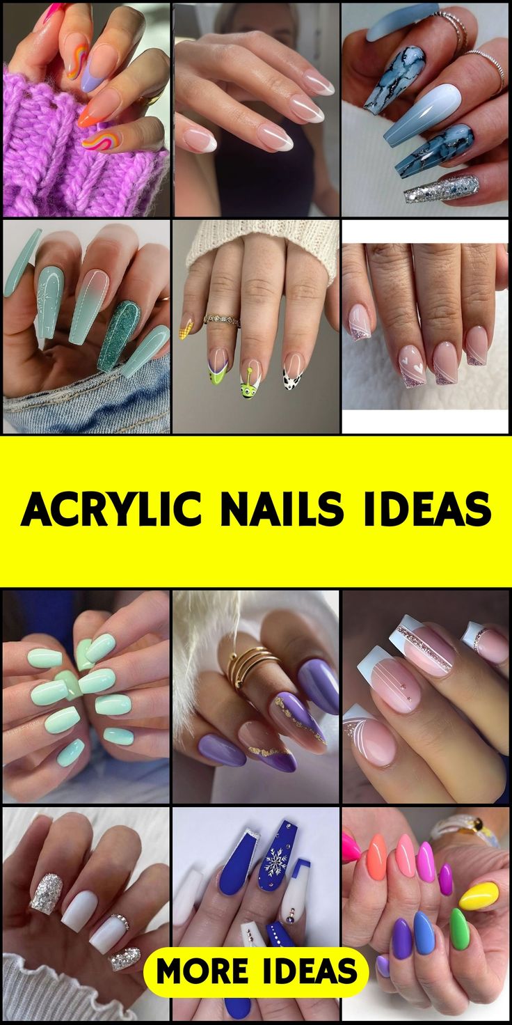 Medium Length Acrylic Nails, Unique Acrylic Nail Designs, Medium Length Nails, Aesthetic Shades, Acrylic Nails Ideas, Length Nails, Summer Gel Nails, Classic French Manicure, Ombre Fashion