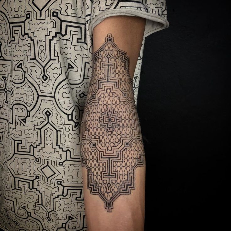 a person with a tattoo on their arm