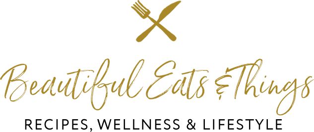 the logo for beautiful eats things, a restaurant that serves healthy meals and desserts