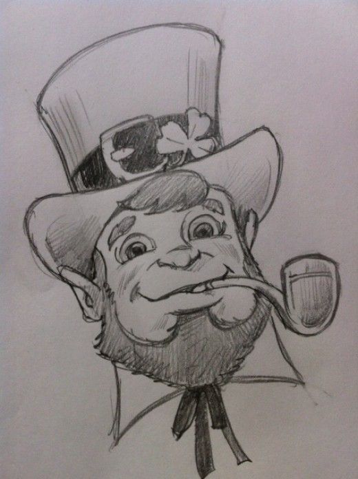 a drawing of a man wearing a top hat with a pipe in it's mouth