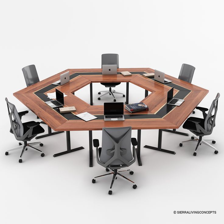 a conference table with chairs around it