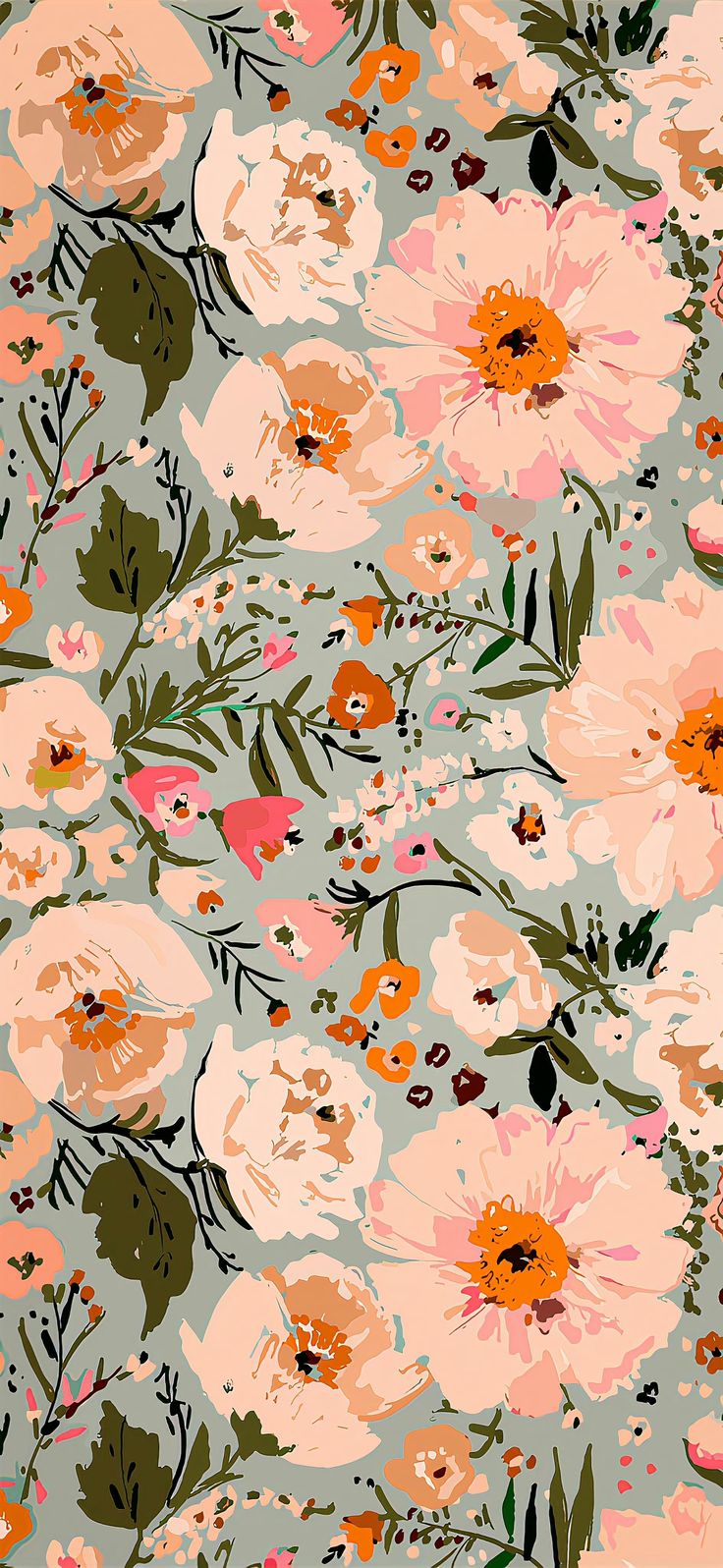 an image of a floral pattern with many flowers