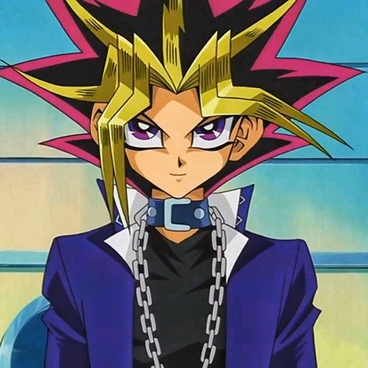 an anime character wearing a chain around his neck