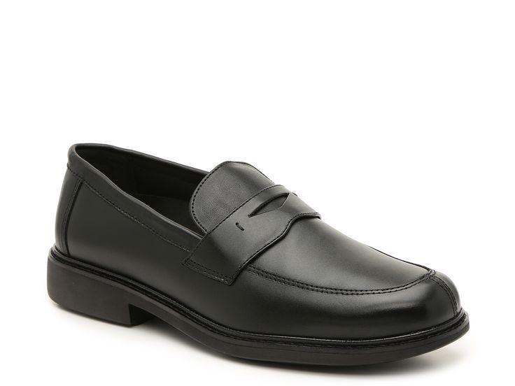 Drew-Essex Penny Loafer Feel sleek in and out of the office with the Essex penny loafer from Drew. This slip-on features leather upper and a contoured cushioned insole for comfortable steps from day-to-night! Slip-resistant Round Toe Business Loafers, Slip-on Slip-resistant Loafers For Work, Slip-resistant Slip-on Loafers For Work, Business Slip-resistant Plain Toe Loafers, Formal Slip-resistant Round Toe Loafers, Business Loafers With Slip-resistant Design, Moc Toe Slip-resistant Loafers For Business, Business Slip-on Loafers With Slip-resistant, Business Slip-resistant Moc Toe Loafers