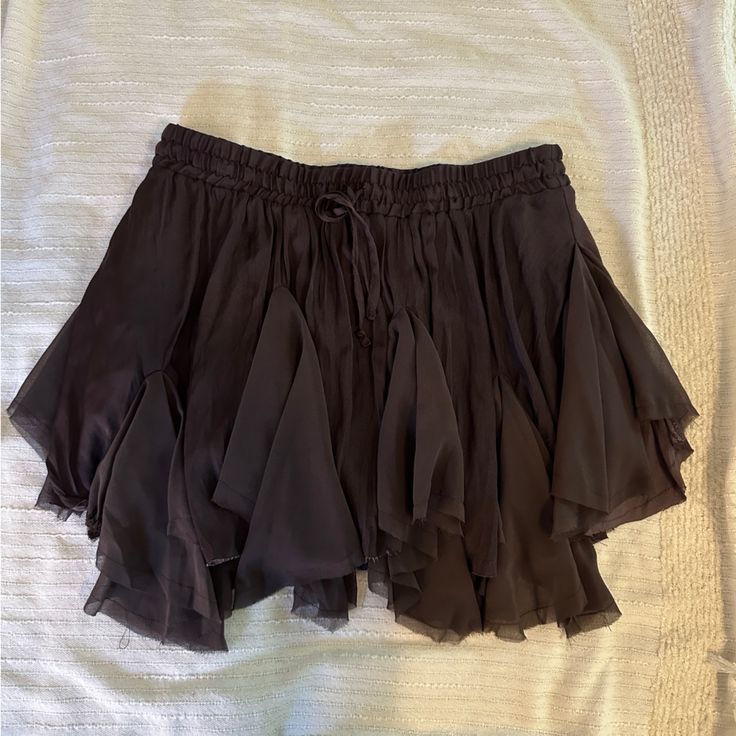 Nwot - Good Condition, Never Worn. Flowy Brown Mini Skirt. Measurements In Photos. Size L - Would Best Fit Us Size 6-10. Short Ruffled Skirt Bottoms, Flowy Short Skirt With Ruffles, Short Flowy Skirt With Ruffles, Flowy Ruffled Short Skirt, Short Ruffled Flowy Skirt, Summer Pleated Skirt From Urban Outfitters, Summer Urban Outfitters Skirt, Urban Outfitters Skirted Summer Bottoms, Urban Outfitters Lined Skirt Bottoms