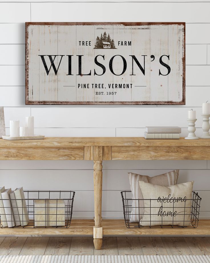 Custom Name Sign Family Room Art, Subway Signs, Custom Family Signs, Entryway Signs, Wood Name Sign, Last Name Sign, Dining Room Art, Cottage Style Decor, Farmhouse Style Sign