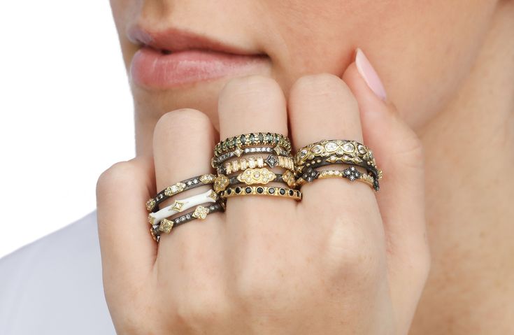 18K Yellow Gold Black Sapphire Eternity Stack Band Ring. Dimensions:Band Width: 0.09" (2.33mm)