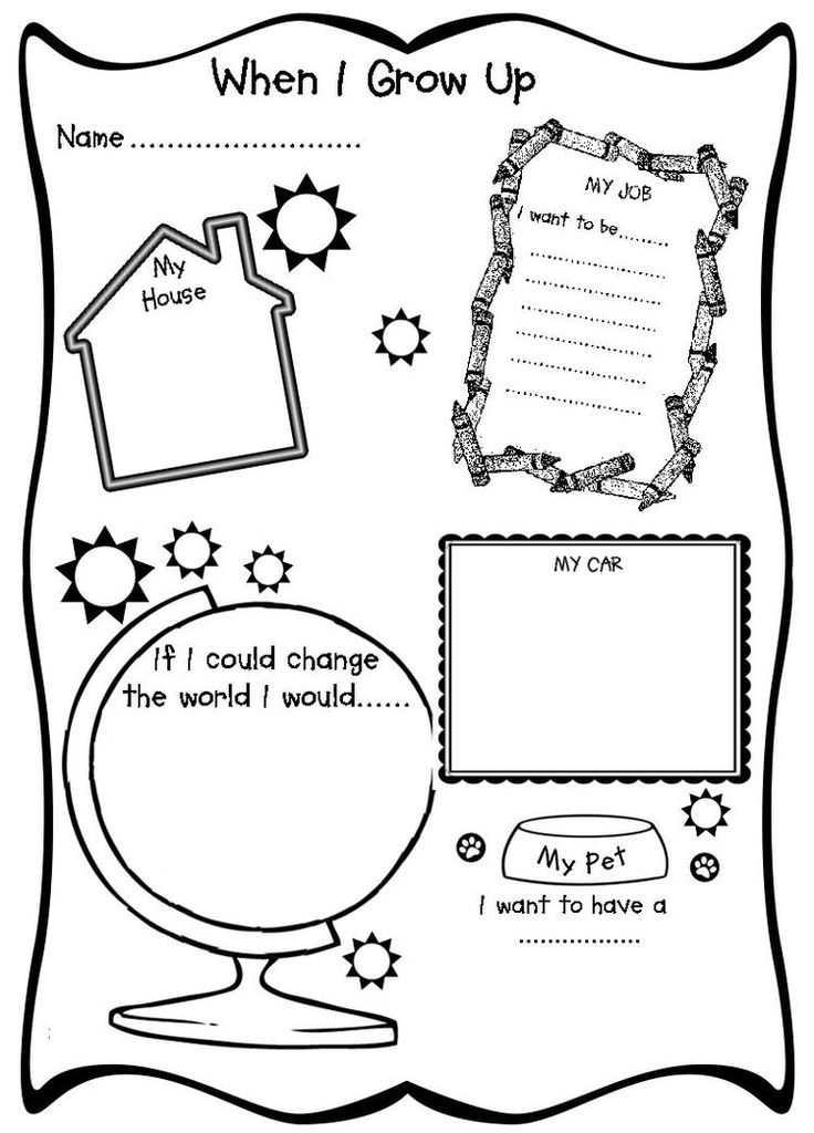 a worksheet with pictures and words to help students learn how to grow up