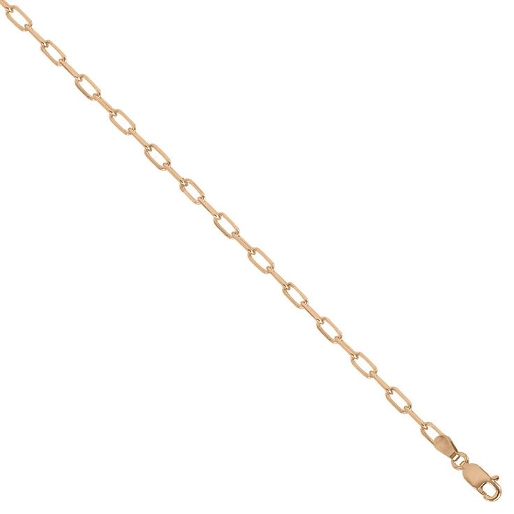 The perfect layering link for a finishing touch with your favorite outfit. This pleasing chain necklace will not only enhance your outfit, but also give additional shine and texture to your neck. Wear one of these and let every eye gaze at you. Product Information Metal Type: 14K Metal Weight: 9.5g -16” | 10.5g- 18” | 11.5g- 20” | 12.5g- 22” | 13.5g-24”. Metal Width: 3.5mm Guage: 100 SKU:LFORZ-100-3.5 Rose Gold Link Chain Bracelet With Adjustable Chain, Rose Gold Link Chain Necklace, Rose Gold Link Necklace With Paperclip Chain, Rose Gold Link Chain Bracelet, Rose Gold Necklace With Paperclip Chain Link, Rose Gold Link Chain Necklace For Formal Occasions, Rose Gold Link Chain Necklace With Paperclip Chain, 14k Gold Rose Gold Chain Link Necklace, Rose Gold Adjustable Chain Link Necklace