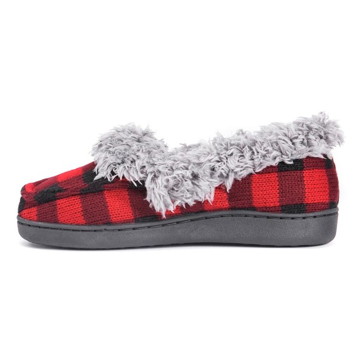 Stay comfortable this season in MUK LUKS Women's Anais Slippers. Faux fur full coverage and durable indoor/outdoor sole make these slippers perfect for chilly temps. Wipe with damp cloth, do not bleach, dry flat. Imported. -Indoor/Outdoor TPR Sole -100% Acrylic Upper -100% Polyester Lining -Foam Insole -Faux Shearling -US Women's Whole Sizes S (5-6), M (7-8), L (9-10), XL (11-12) -Multiple color options available Comfy Faux Fur Slippers With Round Toe, Faux Fur Lined Comfy Slippers, Comfy Synthetic Slippers With Faux Fur Lining, Casual Flat Slippers With Faux Fur Lining, Indoor Slippers With Faux Fur Lining And Synthetic Material, Indoor Synthetic Slippers With Faux Fur Lining, Comfortable Slip-on Faux Fur Slippers, Winter Faux Fur Flat Slippers, Comfy Synthetic Slippers For Winter