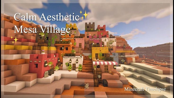 Minecraft Terracotta House Ideas, Minecraft Badlands Base, Mesa Village Minecraft, Minecraft Mesa Village, Mesa Minecraft Builds, Minecraft Badlands House, Mesa Builds Minecraft, Mesa House Minecraft, Minecraft Western Town