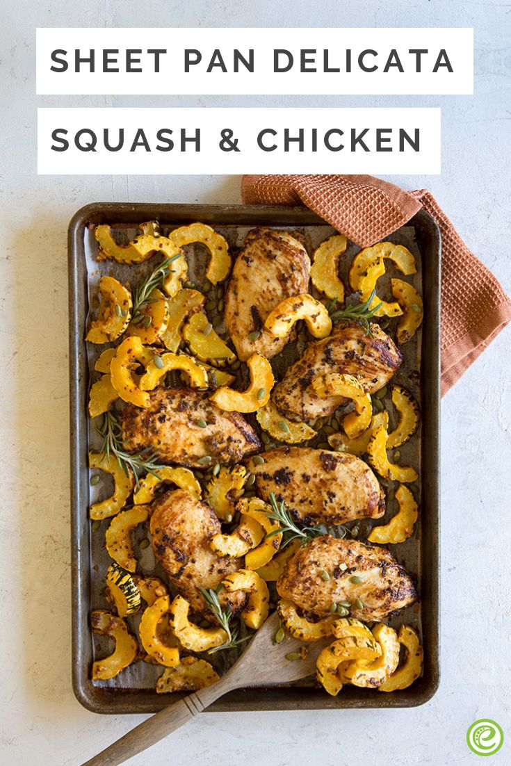 sheet pan delicata squash and chicken