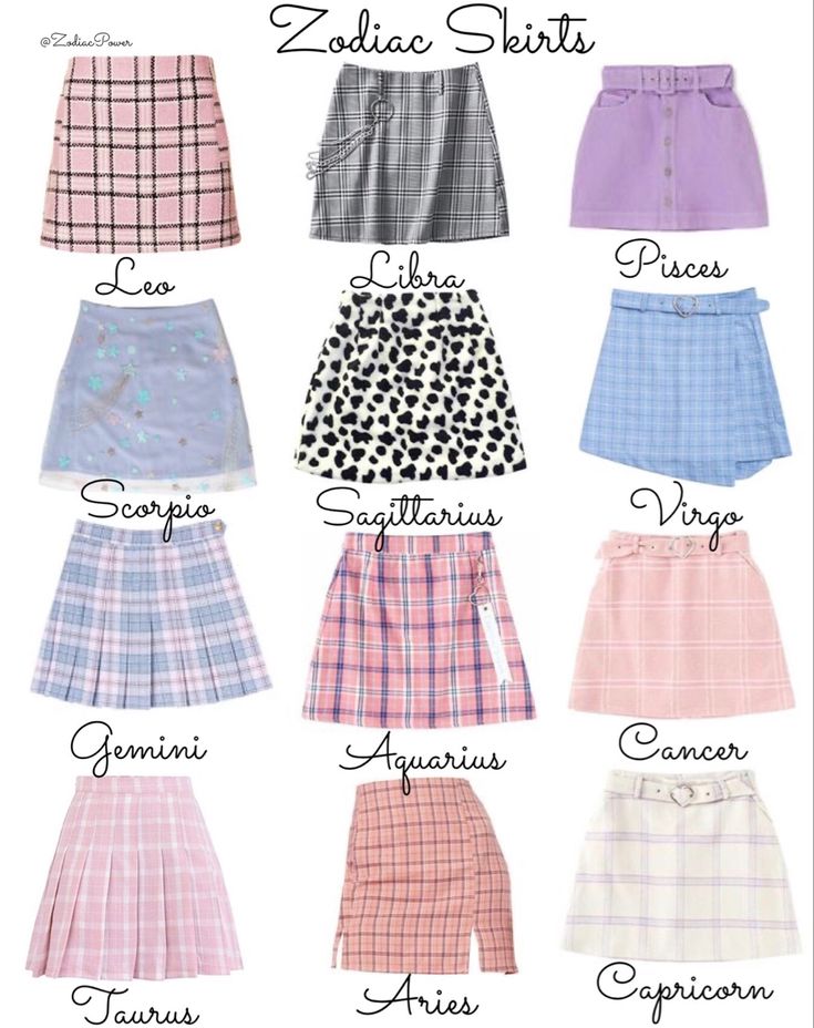 the different types of skirts for women