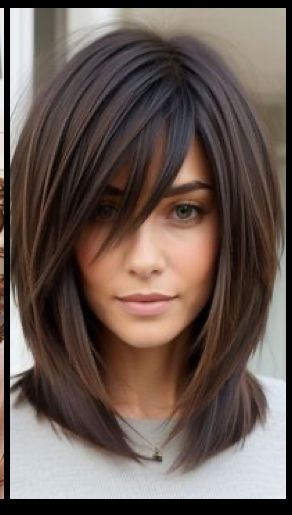 Hairstyles For Your 40s, Midlength Haircuts With Layers Wavy Hair, Hairstyles For Moms Over 40, Hairstyles 40's For Women, Long Bob Haircuts 2025, Cool Mom Haircut, Hair In Your 40s, Haircuts For 40 Year Old Women, Shoulder Length Haircuts For Fine Hair