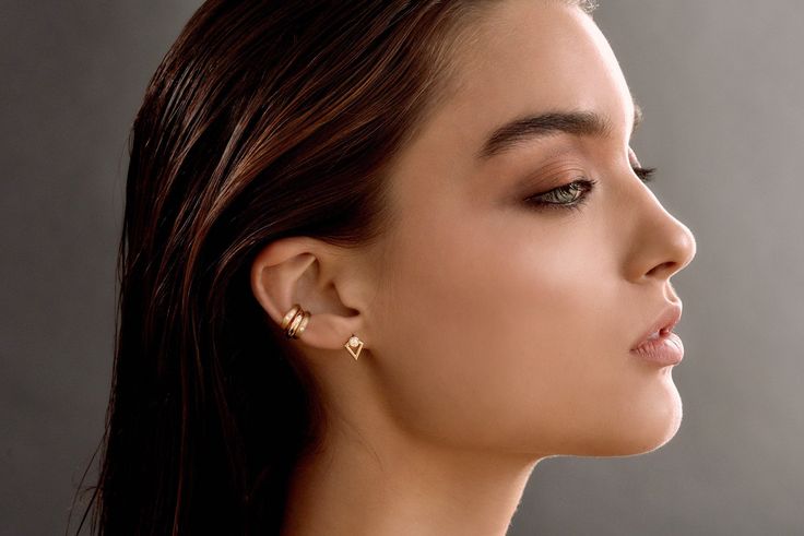 Arezu, Desire, Wish, Hope. DETAILS - Crafted with pure solid gold - Screwbacks - Natural, genuine diamonds - Made in New York *Note: Our 14k and 18k rose earring backs and posts are completely solid 14k and 18k gold. However, the base layer is 14k or 18k yellow gold and the top layer 14k or 18k rose gold. VARIATIONS If you require any variation of this style, feel free to message us. We will do our best to accommodate you. Additional costs may apply depending on the variation. POLICY This item i Elegant Evening Ear Cuff, Elegant Single White Gold Ear Cuff, Elegant Evening Pierced Ear Cuff, Elegant Pierced Ear Cuff For Evening, Elegant Matching Earrings Ear Cuff For Formal Events, Rose Gold 14k Gold Ear Cuff, Yellow Gold Ear Cuff For Wedding, Elegant Ear Cuff With Matching Earrings For Formal Occasions, Elegant Ear Cuff With Matching Earrings For Formal Events