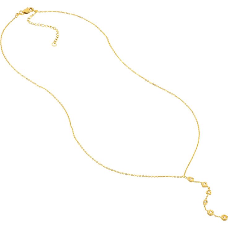 Revel in the charm of exquisite design with the enchanting allure of our Lariat Necklace with Mixed Diamond Bezels. Elevate your style with this exquisite piece from Olas d'Oro, designed to captivate and adorn. Crafted with precision in 14K yellow gold, this adjustable lariat necklace is a testament to timeless design.Experience the pinnacle of perfection with a necklace that boasts six dazzling diamonds, each set within its own alluring bezel. These diamonds, with a combined total carat weight Elegant Necklace With Delicate Chain And Long Drop, Luxury Drop Necklace With Delicate Chain, Elegant 14k Gold Long Drop Necklace, Fine Jewelry Lariat Pendant Necklace, Dainty Yellow Gold Necklace With Adjustable Length, Luxury Long Drop Necklace With Adjustable Chain, Yellow Gold Briolette Necklace, Luxury Delicate Lariat Chain Necklace, Fine Jewelry Yellow Gold Long Drop Necklace