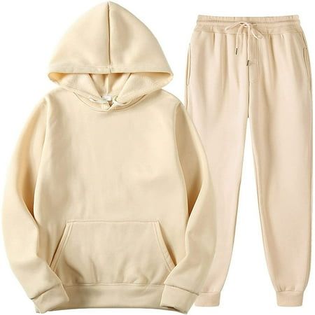 Patlollav 2Pcs Outfits Mens/Womens Sports Tracksuits Sweatshirt+Sweatpants Fall Winter Suit Color/Size: Khaki/L Gender: Women/Female/Girl It is made of high quality materials, durable enought for your daily wearing. I am sure you will like it! If you have any questions about this products, please feel free to contact us. We will contact you within 24 hours to provide you with a better solution. KEY: Womens fall fashion 2022, Christmas gifts, Womens plus size clearance, My orders Color: Beige.  Age Group: adult. Suit Man, Solid Hoodie, Men Tracksuit, Tracksuit Men, Sweatsuit Set, Track Suit Men, Legging Sport, Jeans Cargo, Traje Casual