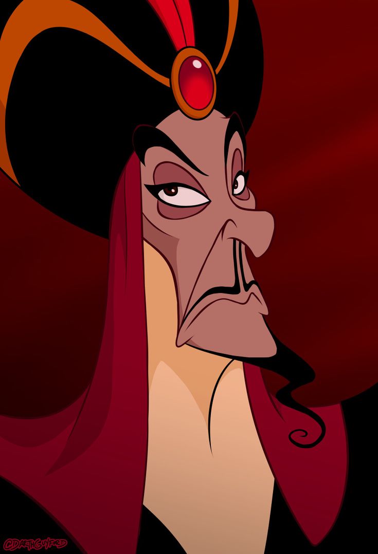 the evil queen from disney's maleficent is wearing red hair and a black hat