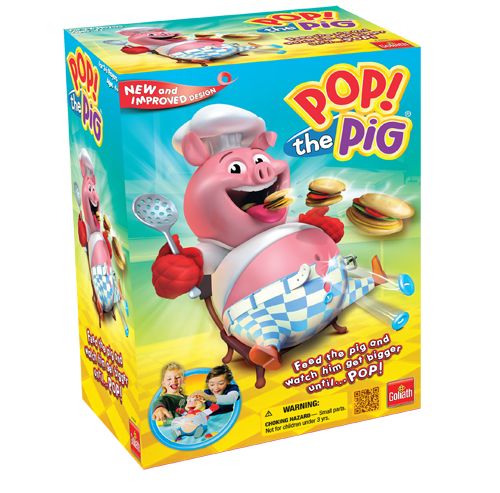 the pop the pig game is in its box