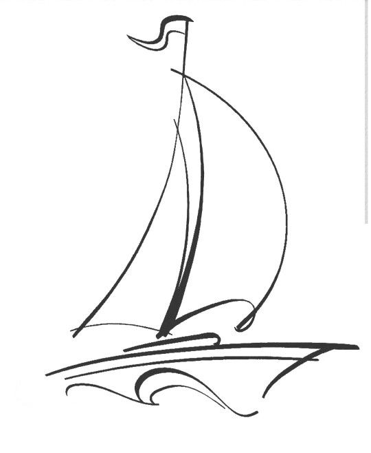 a sailboat is sailing on the water coloring pages, coloring sheets, coloring books, boat drawing, art drawings, doodles for kids, ink, sketching, simple lines, line work, person, paper crafts, cool things to draw, pencils, color designs,