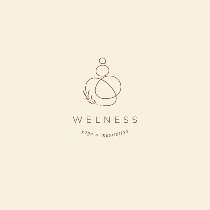 the logo for a yoga and meditation studio, with an image of a person sitting on top