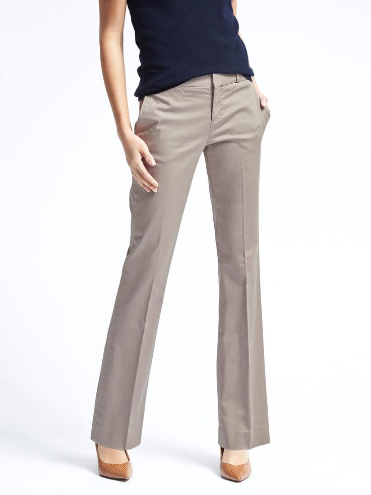 Fitted Straight Bottoms For Workwear, Elegant Mid-rise Cotton Bottoms, Chic Straight Bottoms For Formal Occasions, Fitted Straight Bottoms For Office, Straight Fitted Office Bottoms, Tailored Straight Pants For Office, Tailored Straight Office Pants, Fitted Cotton Wide Leg Pants With Pockets, Chic Straight Bottoms With Belt Loops