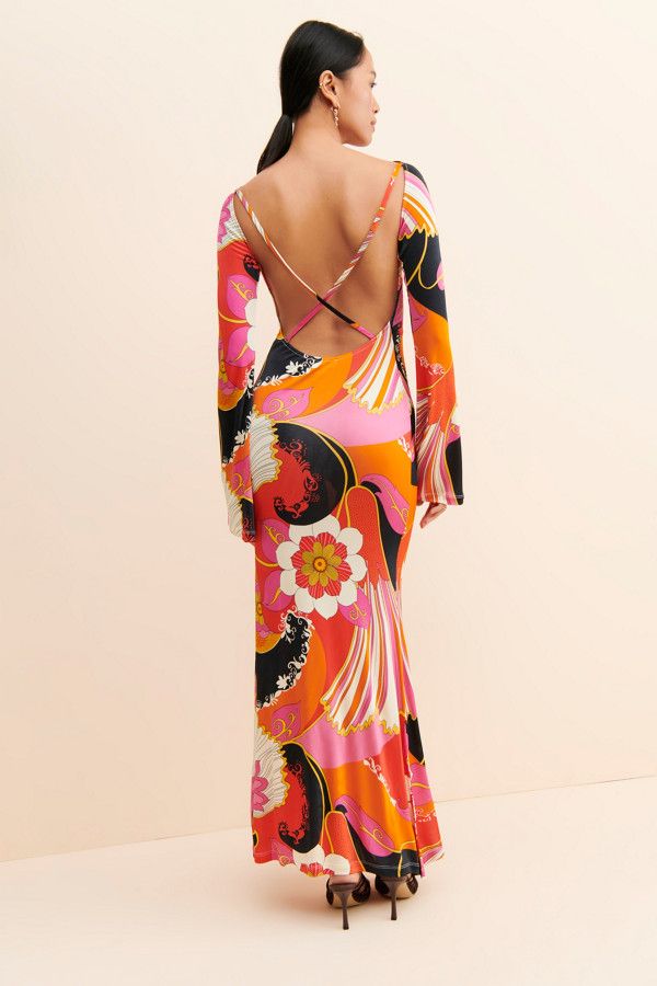 Rent Zella Maxi Dress from Nuuly. Pick 6 items for $98/month. Free shipping + returns. Orange Fitted Maxi Dress For Night Out, Fitted Orange Maxi Dress For Night Out, Fitted Orange Maxi Dress For Date Night, Orange Backless Dress For Date Night, Backless Orange Dress For Date Night, Floral Print Backless Maxi Dress For Evening, Backless Floral Print Maxi Dress For Evening, Backless Maxi Dress With Floral Print For Evening, Floral Print Maxi Dress For Night Out