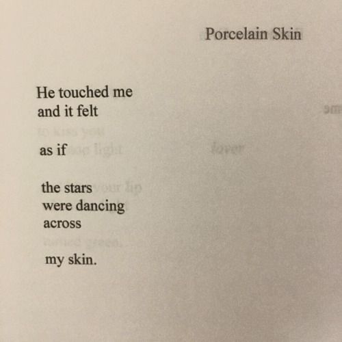 an open book with the words porcelain skin written in black and white on top of it