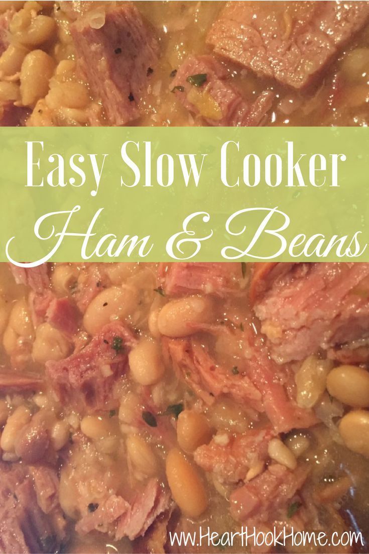 easy slow cooker ham and beans recipe