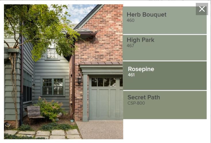 an exterior color scheme for a house