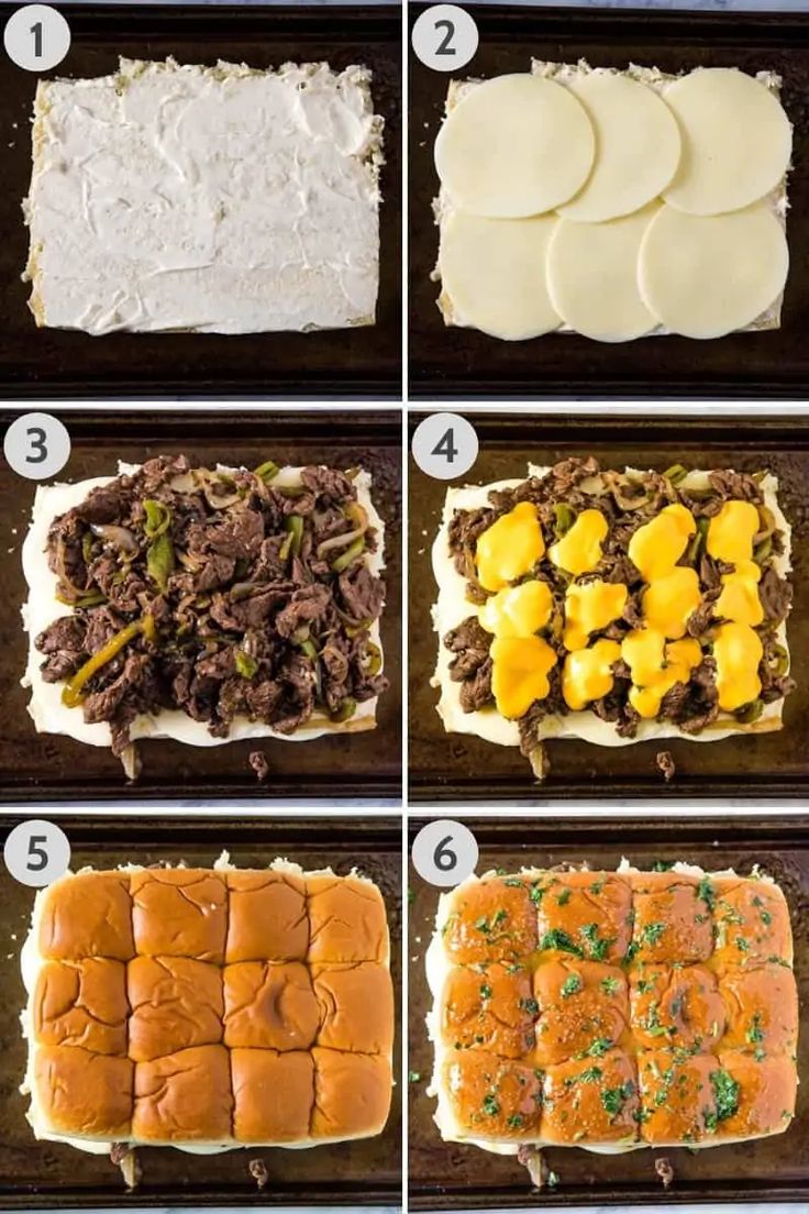 the steps to make an appetizing sandwich with cheese and other toppings on it