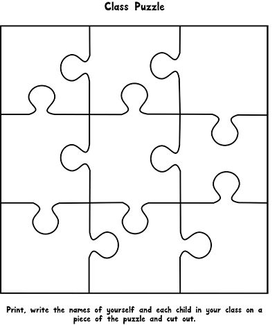 a puzzle piece with the missing pieces to make it look like they have been put together