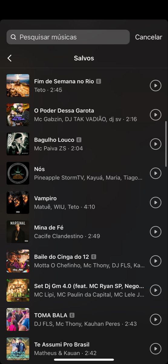 an iphone screen showing the music player's playlist and other audio options on it