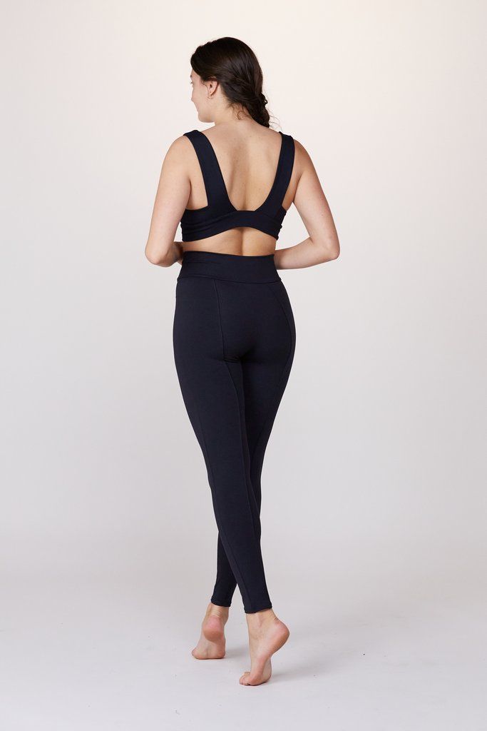 Tuxedo Legging | Live The Process Ballet Leggings, Luxury Activewear, Scoop Neck Bodysuit, High Waist Fashion, Low Impact Workout, Knitwear Design, The Process, Two Piece Pant Set, Scoop Neck