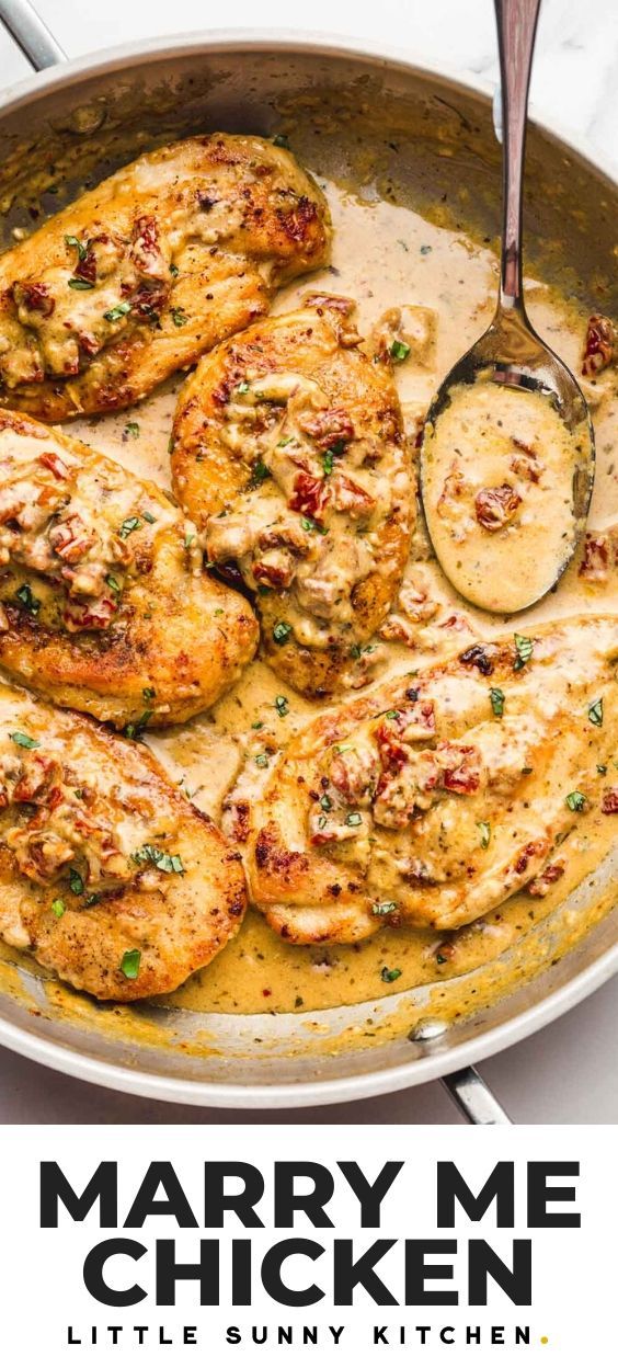 a pan filled with chicken covered in gravy