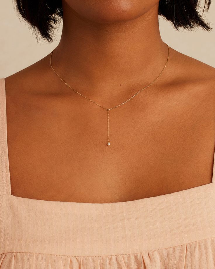 Pearl Lariat Necklace Dainty Lariat Necklace, Wedding Necklaces For Bride Simple, Pearl Jewelry Necklace Gold, Wedding Necklace Gold, Gold Floral Necklace, Simple Bridal Necklace, Drop Necklace Gold, Bridal Necklaces, Simple Necklaces